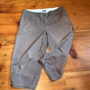 IBEX 12 Brown Cropped Organic Cotton Culottes